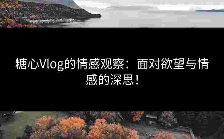 糖心Vlog的情感观察：面对欲望与情感的深思！