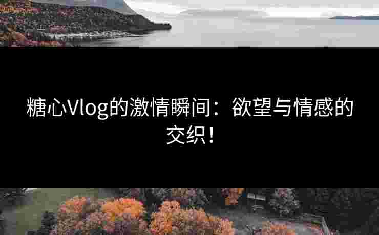 糖心Vlog的激情瞬间：欲望与情感的交织！
